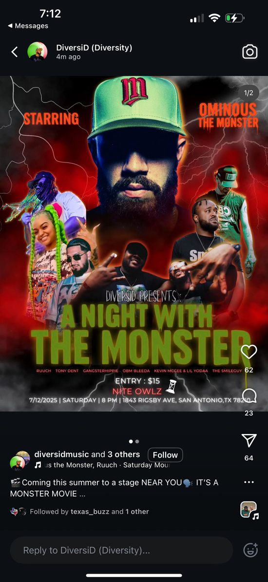 A Night With The Monster